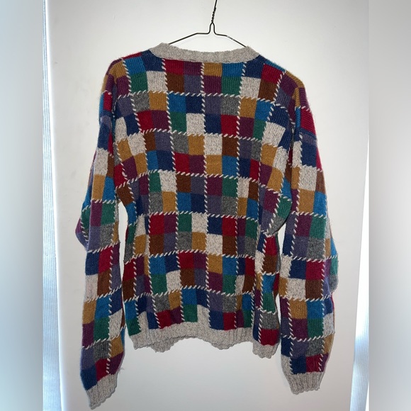 EDDIE BAUER PATCHWORK STITCHED CARDIGAN - Picture 2 of 4